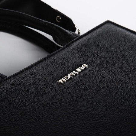 Female bag Textura, tout, average size, black color-5