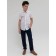 Surchachka upper for boys, height 128 cm, white color