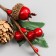 Decor for creativity "A twig with a bump, 3 berries and struggle" 8.5 cm