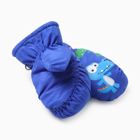 Winter children's mittens minku, blue color, 18cm-1