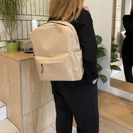 Backpack, lightning department, beige color-4