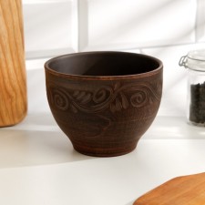 Angob salad bowl, 0.6 l. 9 x 12 x 12 cm