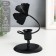 Summary Metal per 1 candle "Ginkgo sheet" d-2.5 cm black 9x9x13.5 cm