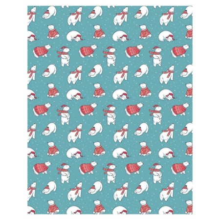 Pillow Rush "Christmas polar bears, decorative, size 16x45 cm-1