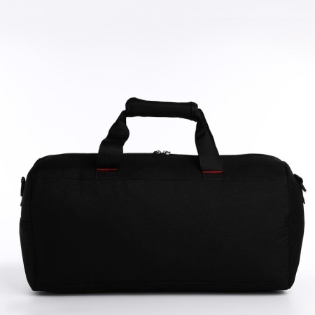 Sports bag with lightning, long belt, black color-1