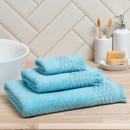 Trick Lovelife towel "Amore" 30x50 cm, blue, 100% cotton 450 g/m2