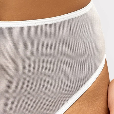 Cowards female brazilians, white color, size 48-3