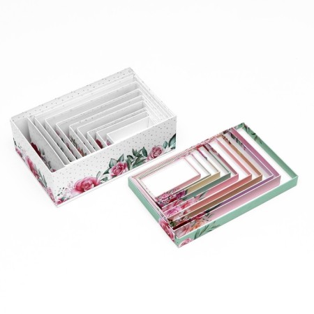 A set of rectangular boxes 10 in 1 "Flower", 30 x 19 x 11 - 12 x 6.5 x 4 cm-7