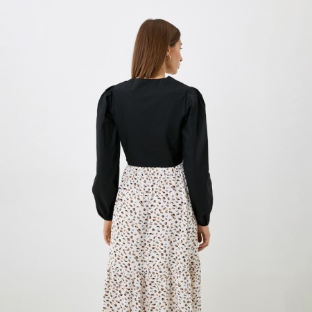 Women's shortened shirt MIST Summer Time, size 46, black-3