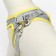 A set with a soft harness, fast-open, m, leash 150 x 1.5 cm, Osh 38-44 cm, og 44-50 cm, yellow