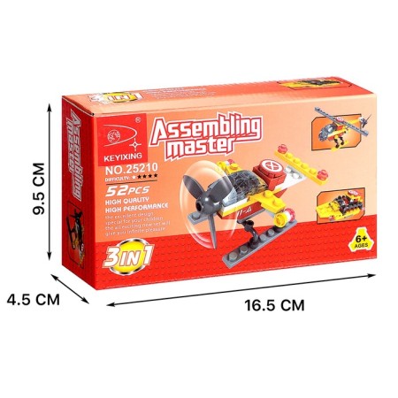 Designer "Air Transport", 3 assembly options, 52 parts-4