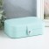 Casket to the leatherette for jewelry "Matte surface" turquoise 16x11x5 cm