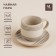 Tea couple ceramic SL Home "Raisia", 2 items: a cup 230 ml, a saucer d = 12.5 cm, beige color