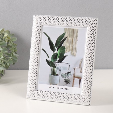 Photo frame plastic 15x20 cm "Silver Crystals" White 1.3x19.4x24.4 cm-1