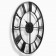Watching clock, series: loft, smooth move, d-45 cm, black