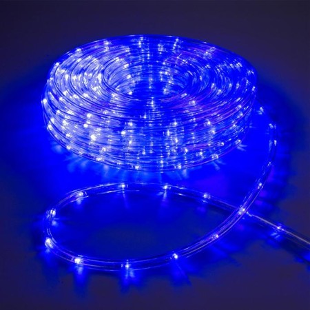 Luazon Lighting 10 mm light cord, IP65, 20 m, 24 LED/m, 220 V, 8 modes, glow blue