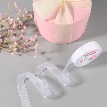 Kapron tape, 20 mm, 20 ± 1 m, white color No. 1-2