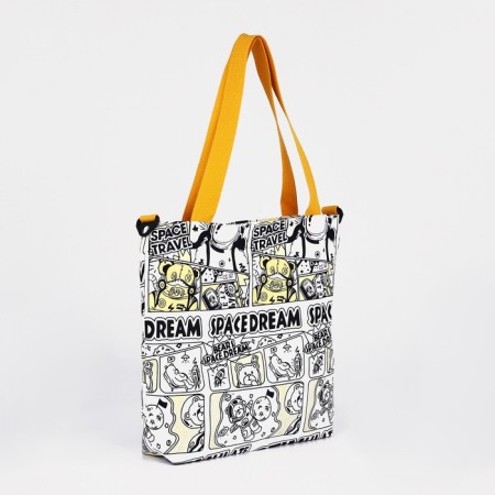 SCOPER with lightning, external pocket, white/yellow color-1