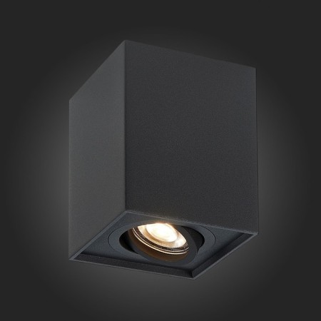 Ceiling lamp ST LUCE. ST109.407.01. 1x50 W, GU10, 10x10x12.3 cm, black color-2