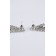 Hanging earrings with rhinestones "Eternal radiance" waterfall, white color in silver