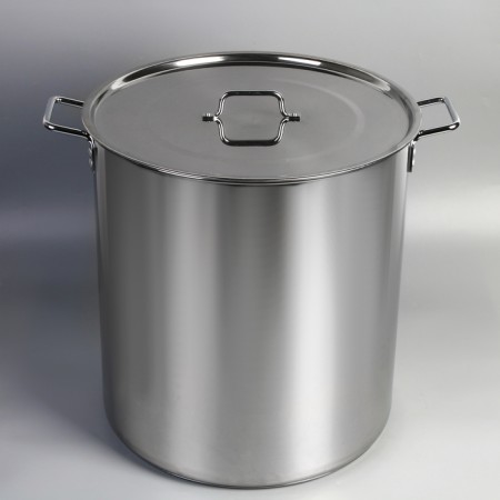 Boiler "General catering", 70 l, d = 45 cm, h = 48 cm, capsule bottom, welded, rugged handles, with a heat distribution layer-3
