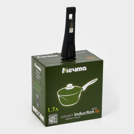 Black Black bucket Induction Pro, 1.7l, glass cover, removable handle, black color-9