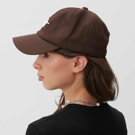 Minaku cap "Heart", brown color, size 56-58-1