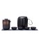 A set for a tea ceremony 6 items per 4 people: a cup 35 ml, a kettle 300 ml, black