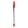 Ballic handle, 0.5 mm, red rod, transparent, corrugated holder