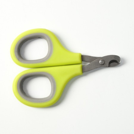 Coger scissors with soft handles, a hole of 8 mm, green-gray-4