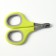 Coger scissors with soft handles, a hole of 8 mm, green-gray