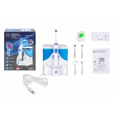 Irrigator CS Medica Aquapulsar CS-2, 18 W, portable, 2 modes, 5 nozzles, 220 V, white-1