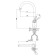 Kitchen mixer D&K Venice Baciano DA1032456, single -leaf, white/chrome