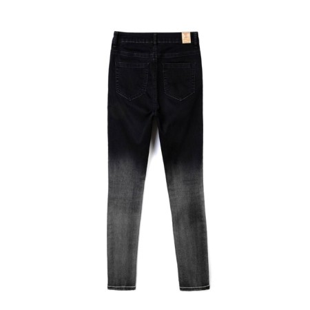 Women's jeans modeling with the effect of the gradient CONTE ELEGANT, size M, Black color-3