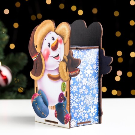 Casket Snowman 19x14x8 cm-1
