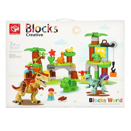 Designer "Dinosaur Park", 2 assembly options, 80 parts-4