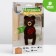 Set for creativity. A toy made of wool "Bear with berries"