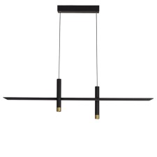 Lumber of the suspended Mantra Esparta, Led, 1400lm, 3000k, 1030x80x1500 mm, black color