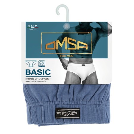 Panties Slips men's Omsa Classic 1223, size 54, Jeans color-2