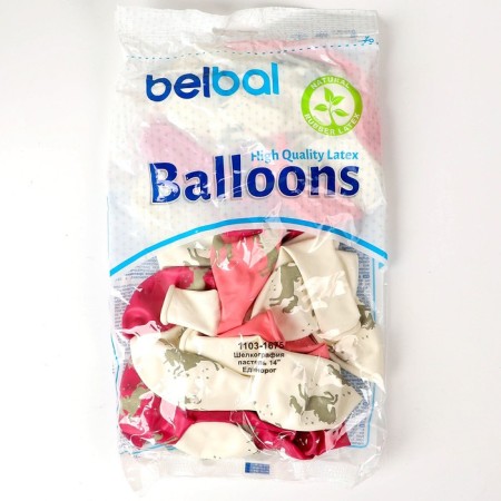 Shar Latex 14 "Unicorn", set 25 pcs., Mix-2