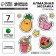Diamond mosaic-sticker with full filling for children "Bright Summer", a set for creativity