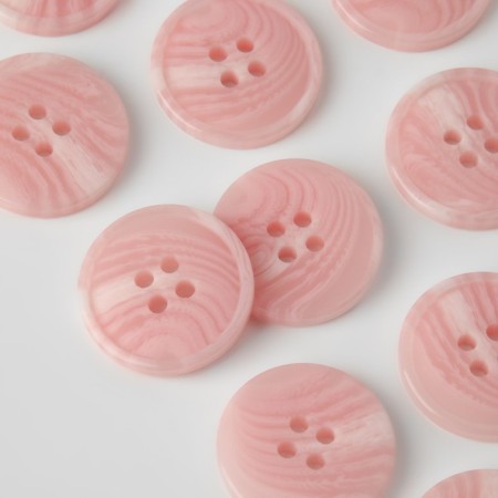 Button, 4 punctures, d = 21 mm, pink color-1