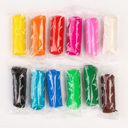 Plashka modeling dough, 12 colors 24 g.-5