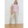 Female T -shirt, size 66, powder color