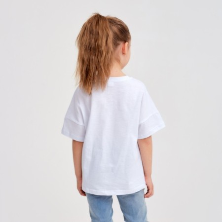 T -shirt Children's Minaku Colors, white/purple color, height 122-8