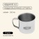 Set of dishes Maclay, hiking: 2 circles, 2 bowls, pan, 2 pots, stainless steel