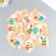 Cardboard "Flowers 10" set 10 pcs (5 types) 4x6 cm