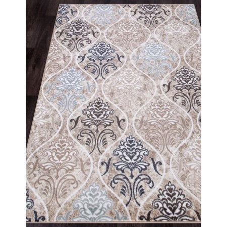 Rectangular carpet Merinos Valencia Deluxe, size 150x300 cm, color Cream-Brown-1
