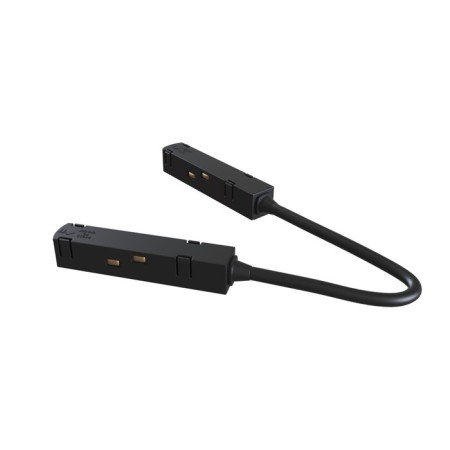 Corner power connector for the track system Technical TRA004CPC-22B, 36.5x1.8x1.8 cm, black color is black-1