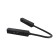 Corner power connector for the track system Technical TRA004CPC-22B, 36.5x1.8x1.8 cm, black color is black